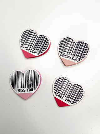 Heart Barcode Stamp
