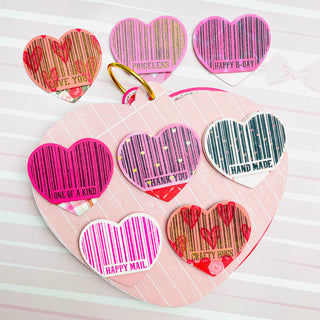 Heart Barcode Stamp