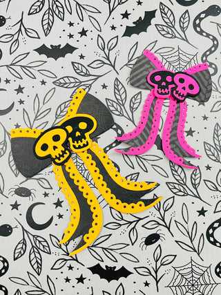 Halloween Scalloped Bow Small
