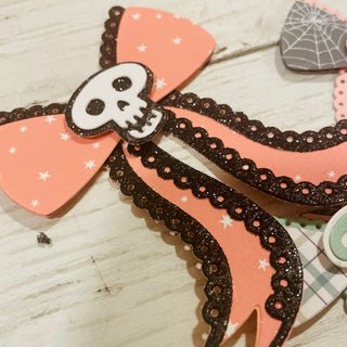 Halloween Scalloped Bow Large