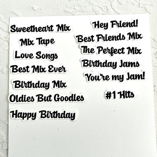 Mix Tape Stamp & Die Set