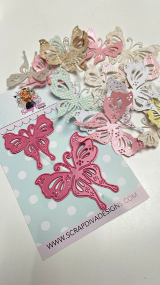 Shabby Chic Butterly Duo
