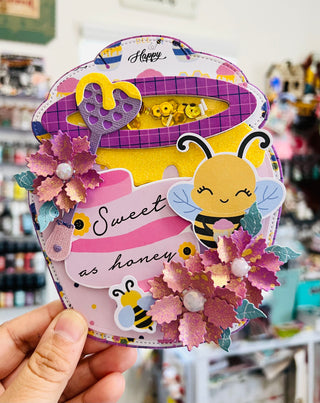 Bee Happy Chipboard Stickers