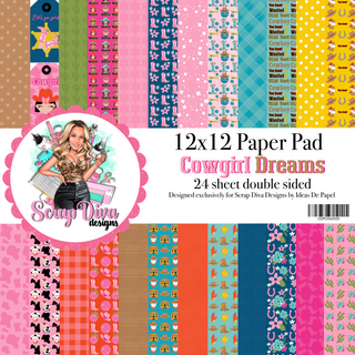 Cowgirl Dreams 12x12 Scrap Diva Exclusive Paper Collection