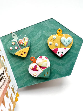 Ladybug heart tag