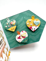 Ladybug heart tag