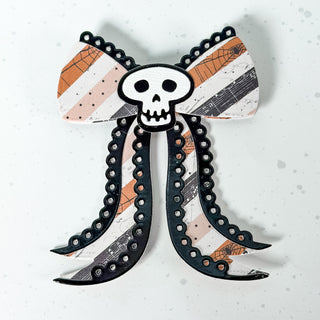 Halloween Scalloped Bow Large