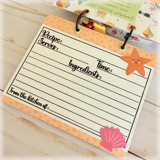 Recipe Card Stamp & Die Set