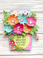 Flower Pot Gift Card Holder