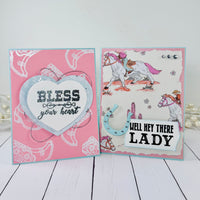 Cowgirl Stamp Set
