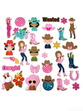 Cowgirl Dream Chipboard Stickers