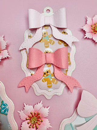 Wavy Oval W/ Bow
