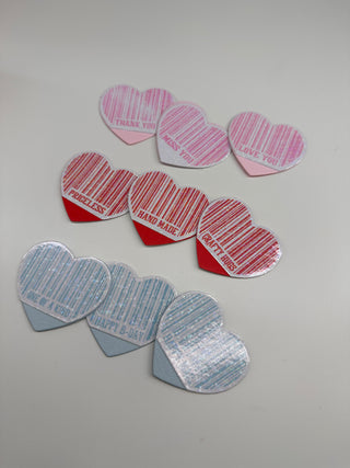Heart Barcode Stamp
