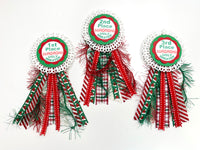 Candy Cane Rosette Duo