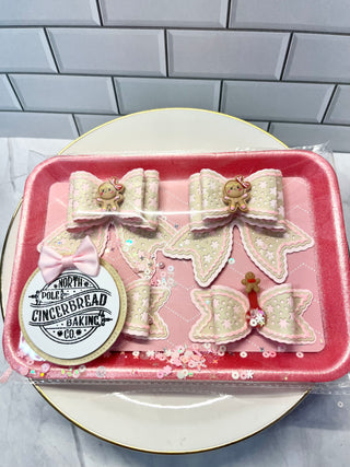 Gingerbread Bow Set