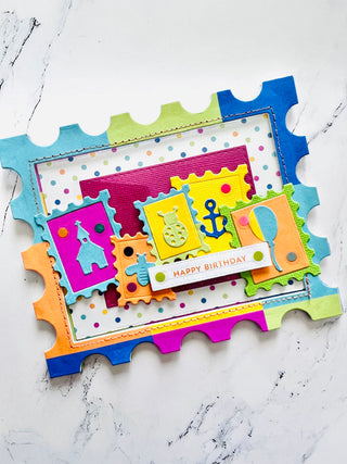 Postage Stamp Card Base
