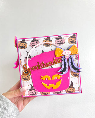 Halloween Scalloped Bow Small