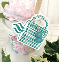 Coffee Mug Barcode Stamp & Die