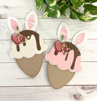 Ice Cream Bunny Shaker