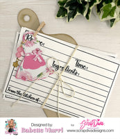 Recipe Card Stamp & Die Set
