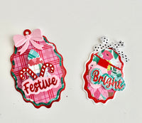 Wavy Oval W/ Bow - PRE-ORDER ONLY