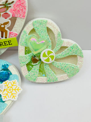 Peppermint Heart Candy Shaker