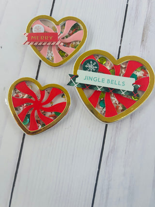 Peppermint Heart Candy Shaker