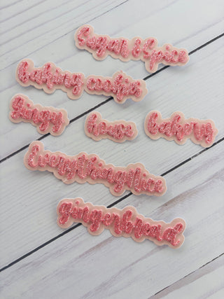 Gingerbread Script Words