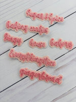 Gingerbread Script Words