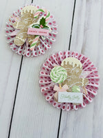 Candy Cane Rosette Duo