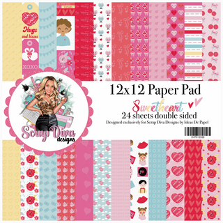 Scrap Diva Designs Sweetheart Paper Collection 12x12