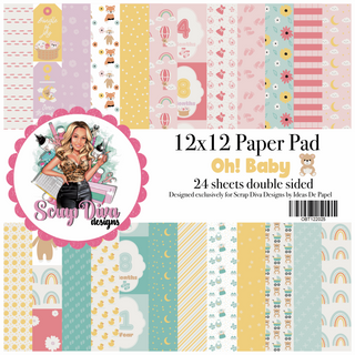 Scrap Diva Designs Oh! Baby 12x12 Exclusive Paper Collection