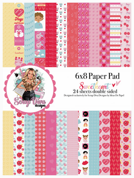 Scrap Diva Designs Sweetheart Paper Collection 6x8