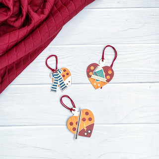 Ladybug heart tag