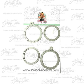 Scalloped Circle Shaker Tag Set