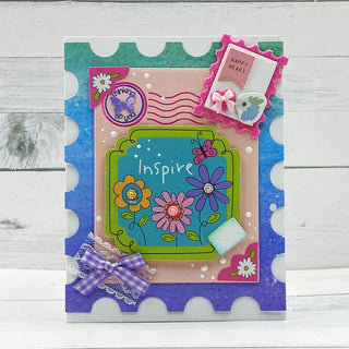 Postage Stamp Card Base