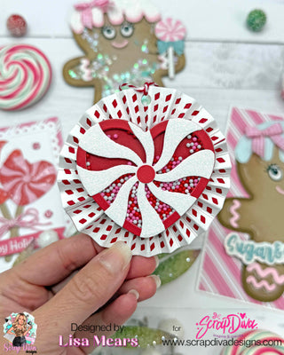 Peppermint Heart Candy Shaker
