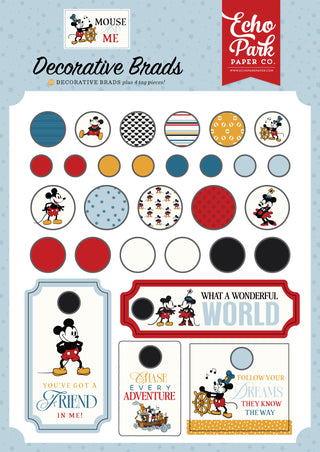 Mouse And Me Decorative Brads
