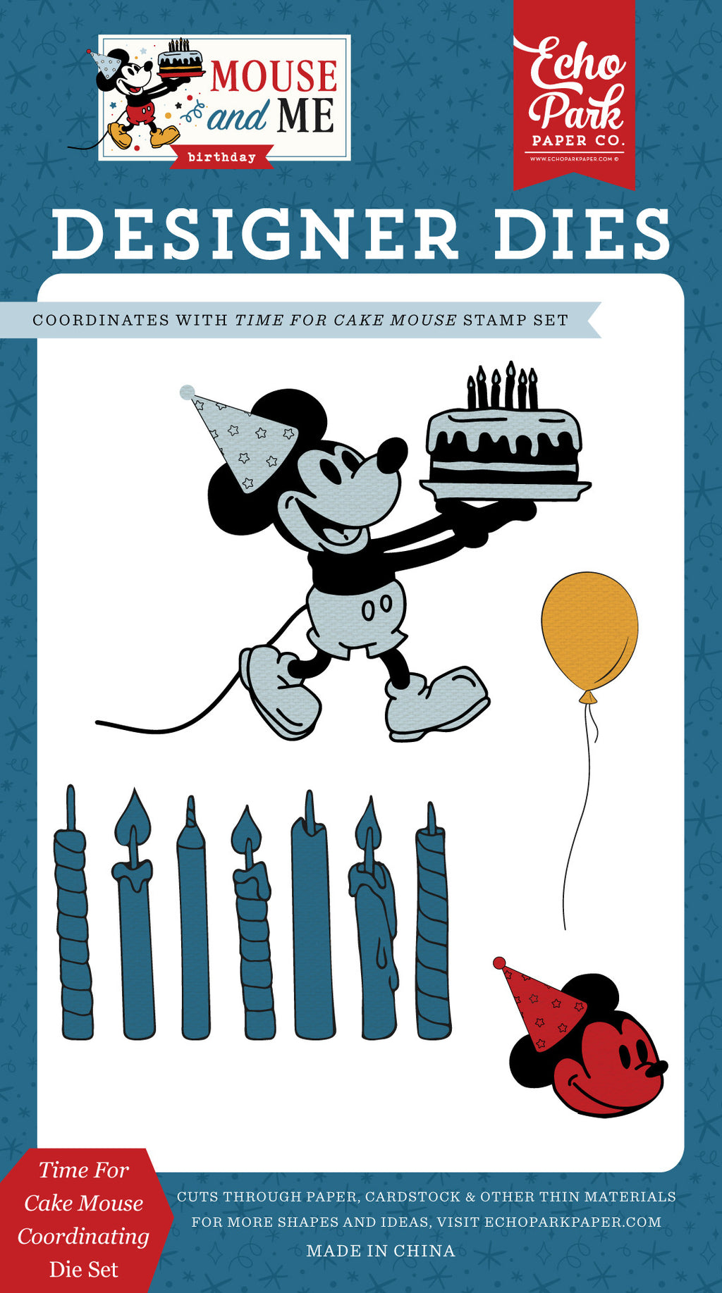 Mouse And Me Birthday: Time For Cake Mouse Coordinating Small Die Set ...