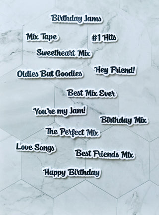 Mix Tape Stamp & Die Set