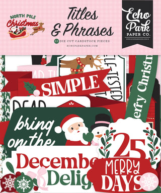 North Pole Christmas Titles & Phrases Ephemera