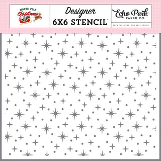 North Pole Christmas Glimmer Stencil