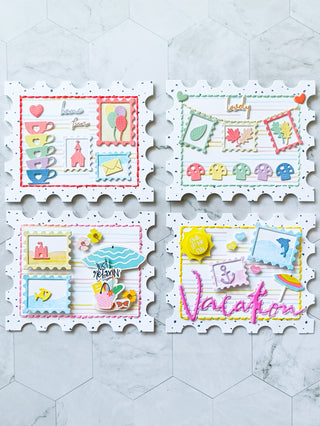 Postage Stamp Card Base