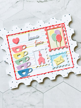 Postage Stamp Card Base
