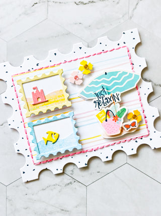 Postage Stamp Card Base