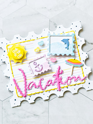Postage Stamp Card Base