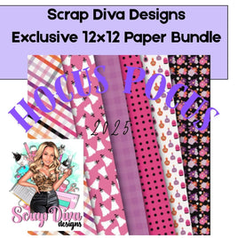 Scrap Diva Designs Hocus Pocus Paper Bundle 12x12