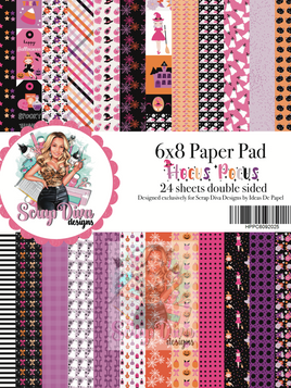 Scrap Diva Designs Exclusive: Hocus Pocus 6x8 Paper Pad