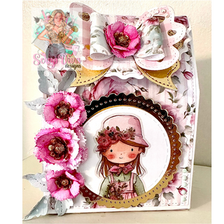 Frilly Rose Flower Plate