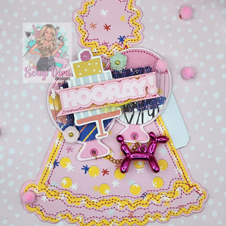 Fringed Birthday Balloons